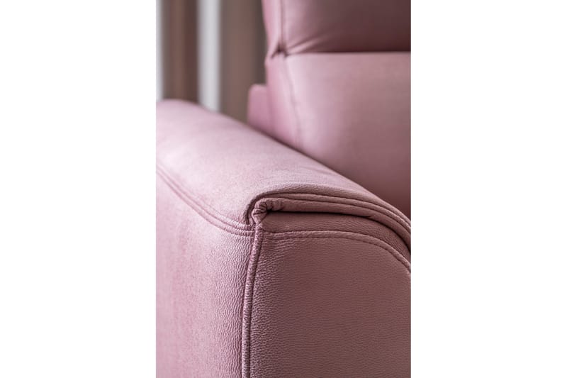 Sajda Bäddsoffa m. Schäslong 3-sits - Rosa - Möbler - Soffa - Bäddsoffa