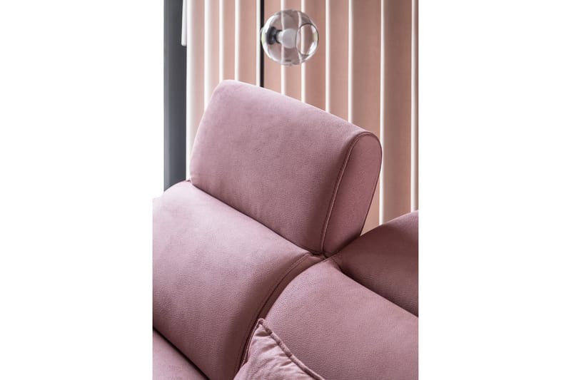 Sajda Bäddsoffa m. Schäslong 3-sits - Rosa - Möbler - Soffa - Bäddsoffa