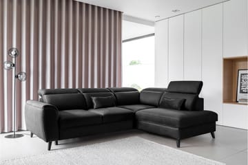 Sajda Bäddsoffa m. Schäslong 3-sits - Svart - Möbler - Soffa - Bäddsoffa