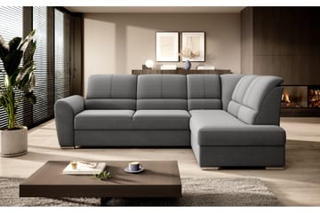 Sajmon Bäddsoffa m. Schäslong 3-sits - Grå - Möbler - Soffa - Bäddsoffa