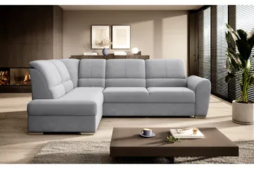 Sajmon Bäddsoffa m. Schäslong 3-sits - Grå - Möbler - Soffa - Bäddsoffa