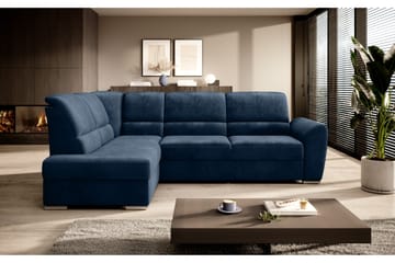 Sajmon Bäddsoffa m. Schäslong 3-sits - Mörkblå - Möbler - Soffa - Bäddsoffa