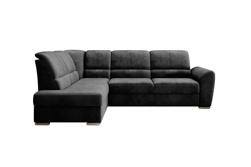 Sajmon Bäddsoffa m. Schäslong 3-sits - Mörkgrå - Möbler - Soffa - Bäddsoffa