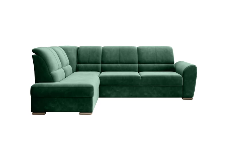 Sajmon Bäddsoffa m. Schäslong 3-sits - Mörkgrön - Möbler - Soffa - Bäddsoffa
