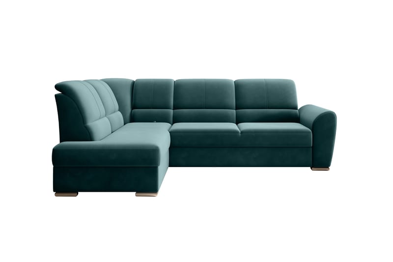 Sajmon Bäddsoffa m. Schäslong 3-sits - Mörkgrön - Möbler - Soffa - Bäddsoffa