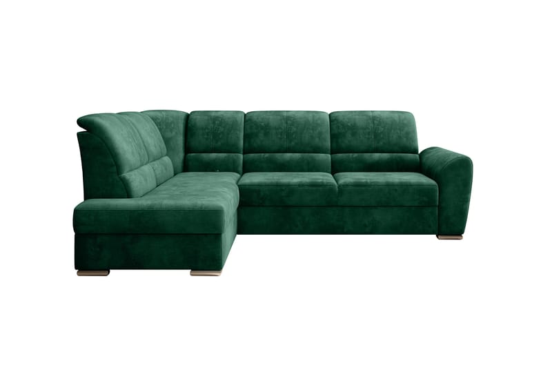 Sajmon Bäddsoffa m. Schäslong 3-sits - Mörkgrön - Möbler - Soffa - Bäddsoffa