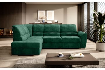Sajmon Bäddsoffa m. Schäslong 3-sits - Mörkgrön - Möbler - Soffa - Bäddsoffa