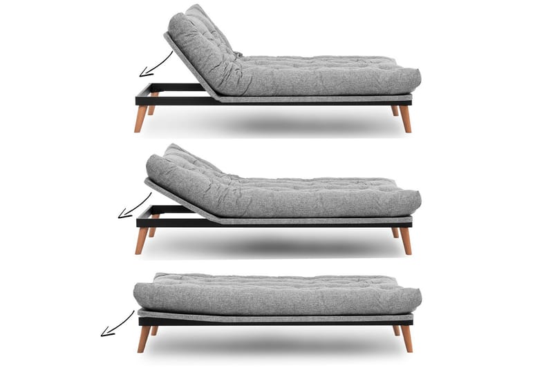 Saki Bäddsoffa - Ljusgrå - Möbler - Soffa - Bäddsoffa
