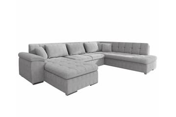 Sakri 5-sits Hörnbäddsoffa Ljusgrå - Möbler - Soffa - Bäddsoffa