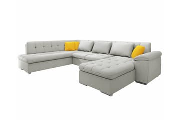 Sakri 5-sits Hörnbäddsoffa Ljusgrå - Möbler - Soffa - Bäddsoffa