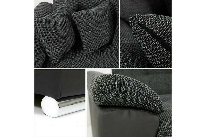 Sakri 5-sits Hörnbäddsoffa NO_BRAND Dark blue - Möbler - Soffa - Bäddsoffa