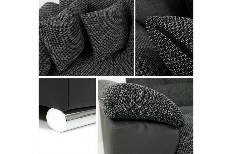 Sakri 5-sits Hörnbäddsoffa NO_BRAND Light grey/Dark grey - Möbler - Soffa - Bäddsoffa