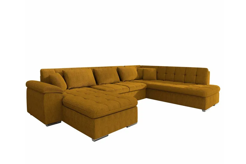 Sakri 5-sits Hörnbäddsoffa NO_BRAND Yellow-Green, undefined