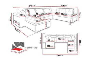 Sakri 5-sits Hörnbäddsoffa - Möbler - Soffa - Bäddsoffa