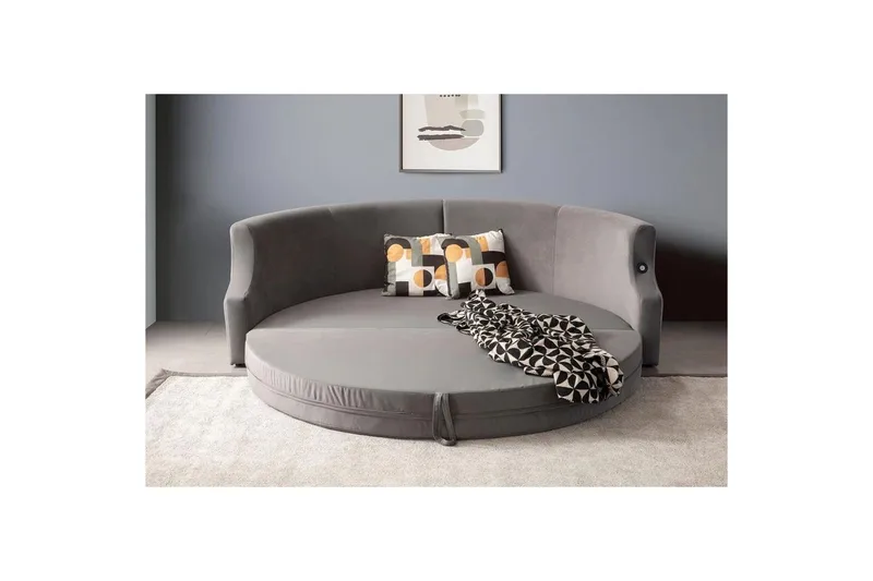 Salrican Bäddsoffa 3-sits - Grå - Möbler - Soffa - Bäddsoffa