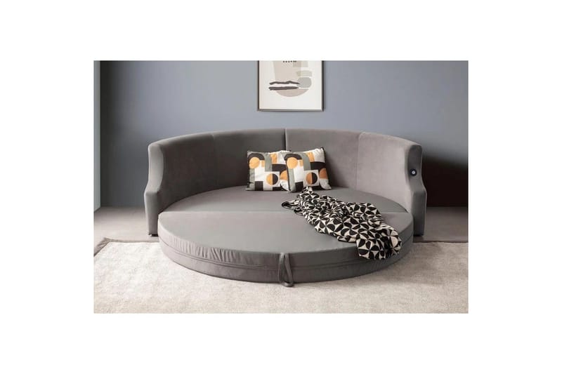 Salrican Bäddsoffa 3-sits - Grå - Möbler - Soffa - Bäddsoffa