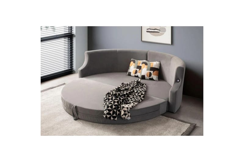 Salrican Bäddsoffa 3-sits - Grå - Möbler - Soffa - Bäddsoffa