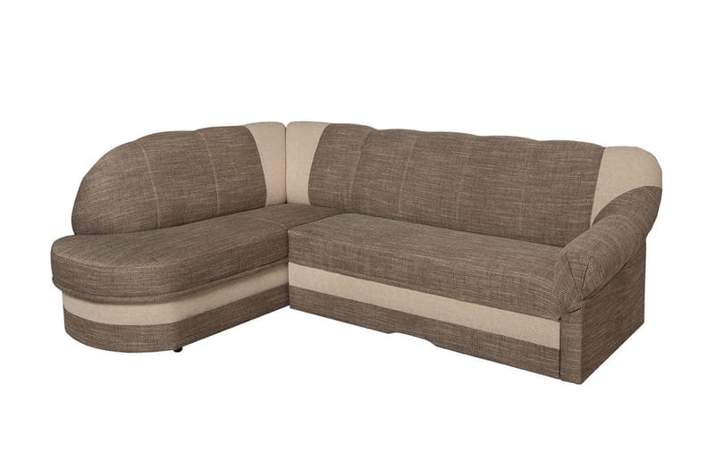 Sandra 7-sits Hörnbäddsoffa Vänster, Beige