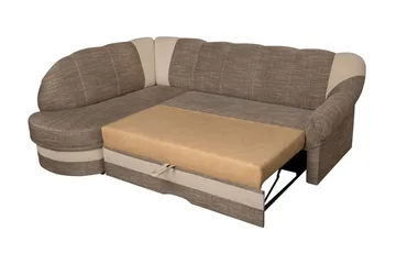 Sandra 7-sits Hörnbäddsoffa Vänster - Brun - M öbler - Soffa - Bäddsoffa
