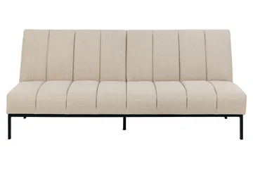 Sapita 2-sits Längsbäddad Bäddsoffa 120x200 cm i Tyg - Beige - Möbler - Soffa - Bäddsoffa