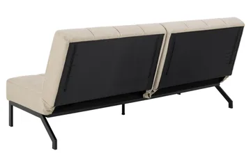 Sapita 2-sits Längsbäddad Bäddsoffa 120x200 cm i Tyg - Beige - Möbler - Soffa - Bäddsoffa