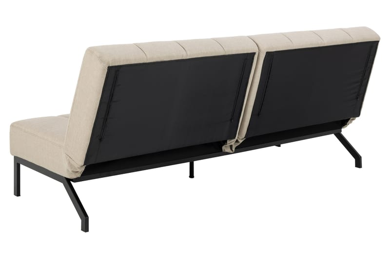 Sapita 2-sits Längsbäddad Bäddsoffa 120x200 cm i Tyg - Beige - Möbler - Soffa - Bäddsoffa