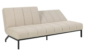 Sapita 2-sits Längsbäddad Bäddsoffa 120x200 cm i Tyg - Beige - Möbler - Soffa - Bäddsoffa