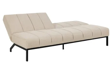 Sapita 2-sits Längsbäddad Bäddsoffa 120x200 cm i Tyg - Beige - Möbler - Soffa - Bäddsoffa