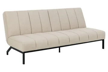 Sapita 2-sits Längsbäddad Bäddsoffa 120x200 cm i Tyg - Beige - Möbler - Soffa - Bäddsoffa