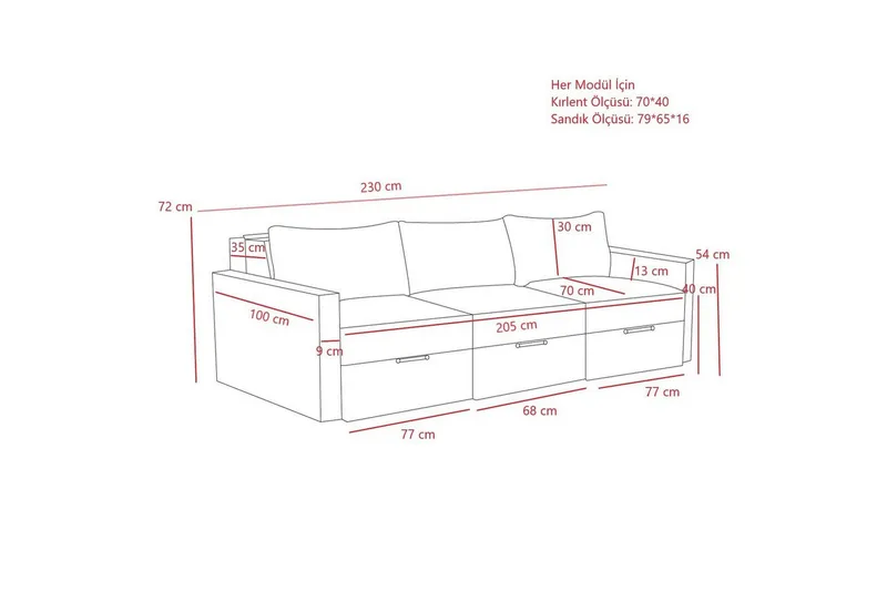 Savra Bäddsoffa 3-sits - Antracit - Möbler - Soffa - Bäddsoffa