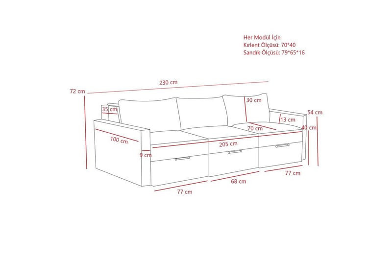 Savra Bäddsoffa 3-sits - Brun - Möbler - Soffa - Bäddsoffa