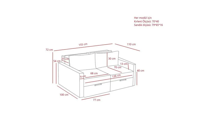 Savra Bäddsoffa med Divan 2-sits - Cream - Möbler - Soffa - Bäddsoffa