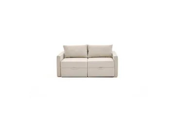 Savra Bäddsoffa med Divan 2-sits - Cream - Möbler - Soffa - Bäddsoffa