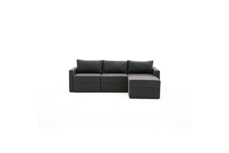 Savra Bäddsoffa med Divan 3-sits - Antracit - Möbler - Soffa - Bäddsoffa