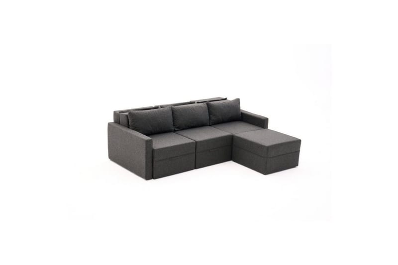 Savra Bäddsoffa med Divan 3-sits - Antracit - Möbler - Soffa - Bäddsoffa
