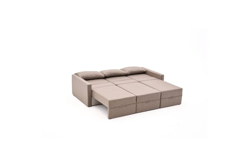 Savra Bäddsoffa med Divan 3-sits - Brun - Möbler - Soffa - Bäddsoffa