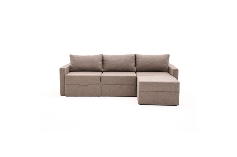 Savra Bäddsoffa med Divan 3-sits - Brun - Möbler - Soffa - Bäddsoffa