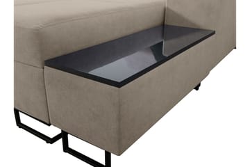 Seginus Bäddsoffa m. Divan Förvaring 3-sits 226x127 - Beige - Möbler - Soffa - Bäddsoffa