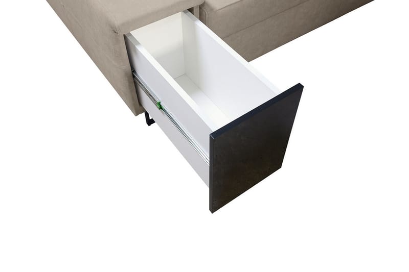 Seginus Bäddsoffa m. Divan Förvaring 3-sits 226x127 - Svart - Möbler - Soffa - Bäddsoffa