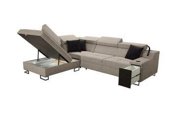 Seginus Bäddsoffa m. Schäslong 3-sits 210x127 - Beige - Möbler - Soffa - Bäddsoffa
