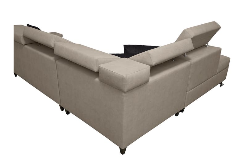 Seginus Bäddsoffa m. Schäslong 3-sits 210x127 - Rosa - Möbler - Soffa - Bäddsoffa
