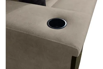 Seginus Hörnbäddsoffa 4-sits 210x127 - Rosa - Möbler - Soffa - Bäddsoffa