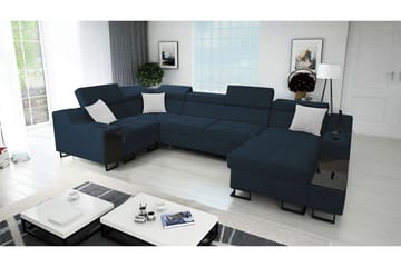Seginus Hörnbäddsoffa m. Divan 5-sits 268x127 - Blå - Möbler - Soffa - Bäddsoffa