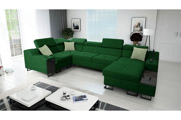 Seginus Hörnbäddsoffa m. Divan 5-sits 268x127 - Grön - Möbler - Soffa - Bäddsoffa
