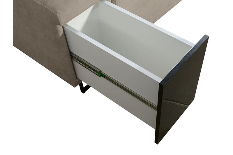 Seginus Hörnbäddsoffa m. Divan 5-sits 268x127 - Svart - Möbler - Soffa - Bäddsoffa