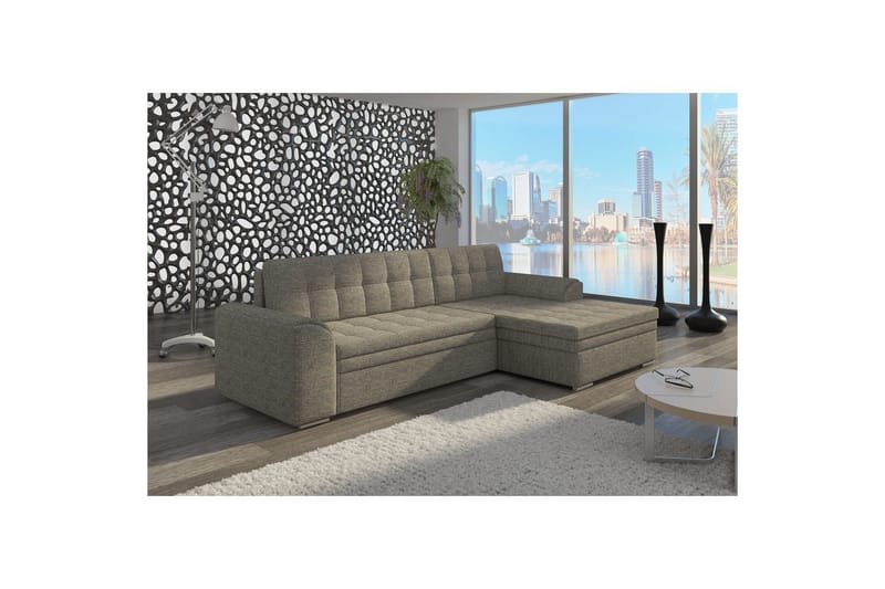 Sektion Eltap Conforti 275x165x78 cm - Berlin 01, Grå, Höger - Möbler - Soffa - Bäddsoffa