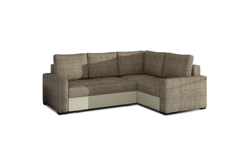 Sektion Eltap Corona 235x162x90 cm - Berlin 03, Soft 33, Beige, Höger - Möbler - Soffa - Bäddsoffa