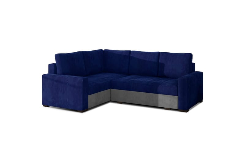 Sektion Eltap Corona 235x162x90 cm - Kronos 09, Paros 05, Mörkblå, Ljusgrå, Vänster - Möbler - Soffa - Bäddsoffa
