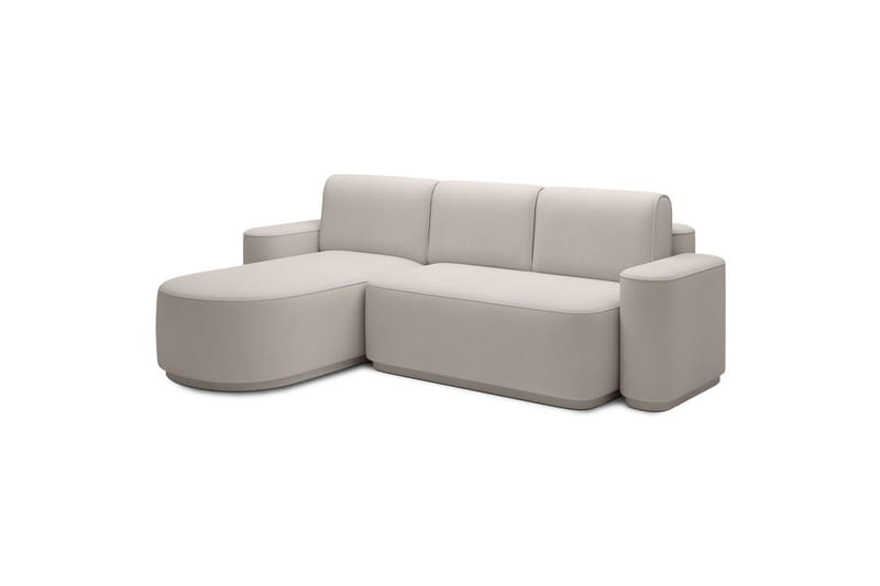 Sektionssoffa Eltap Aurumm 285x92x180 cm - Amore 01, Vit, Vänster - Möbler - Soffa - Bäddsoffa