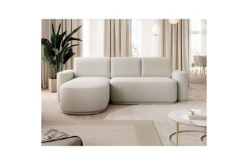 Sektionssoffa Eltap Aurumm 285x92x180 cm - Amore 01, Vit, Vänster - Möbler - Soffa - Bäddsoffa